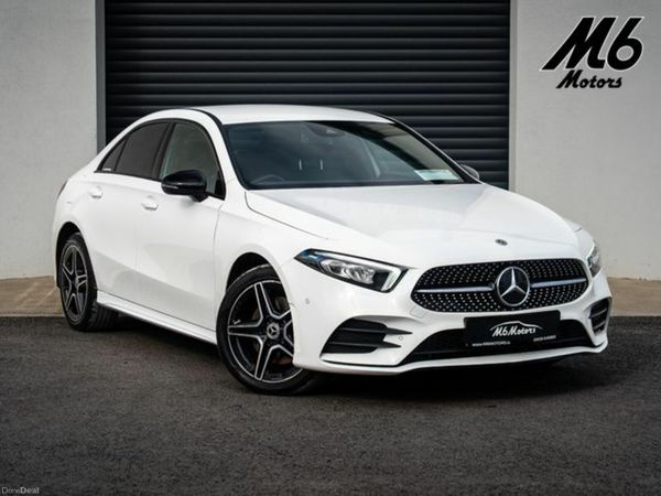 Mercedes-Benz A-Class Saloon, Petrol Hybrid, 2022, White