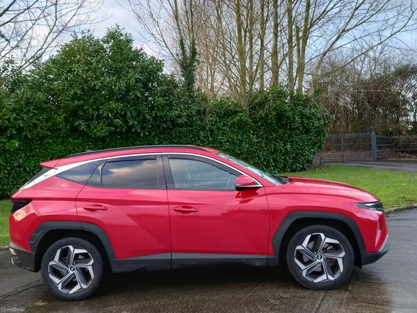 Hyundai Tucson SUV, Petrol Hybrid, 2021, Red
