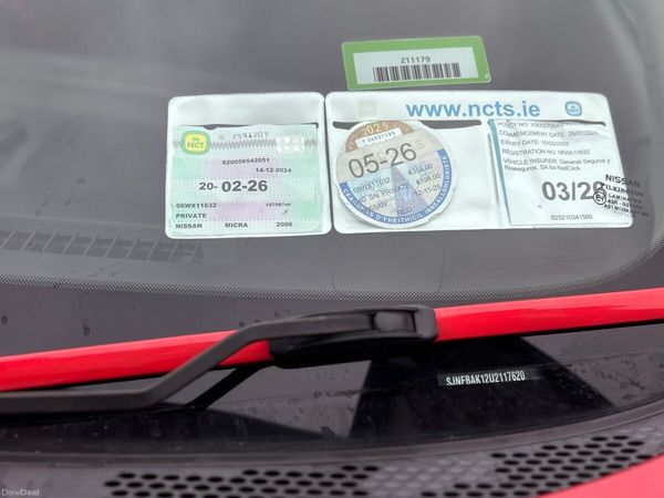 Nissan Micra Hatchback, Petrol, 2006, Red