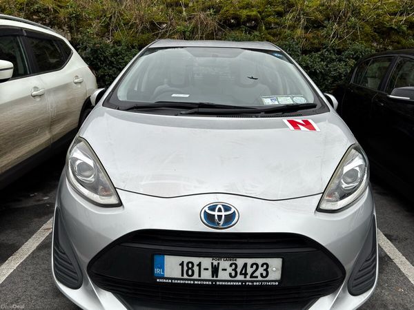 Toyota Aqua Hatchback, Petrol Hybrid, 2018, Silver