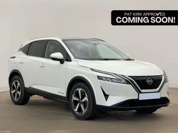 Nissan Qashqai Hatchback, Petrol Hybrid, 2023, White