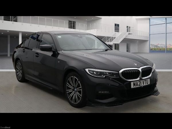BMW 3-Series Saloon, Petrol Hybrid, 2021, Black