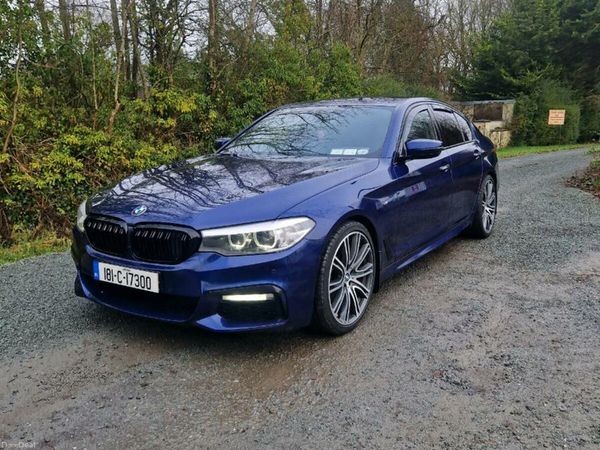 BMW 5-Series Saloon, Diesel, 2018, Blue