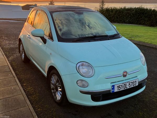 Fiat 500 Hatchback, Petrol, 2015, Green