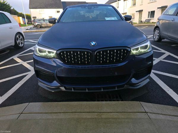 BMW 5-Series Saloon, Petrol Plug-in Hybrid, 2018, Blue