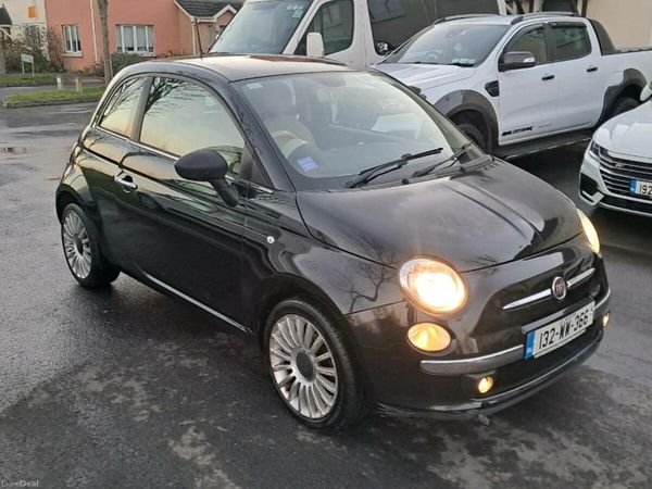 Fiat 500 Hatchback, Petrol, 2013, Black