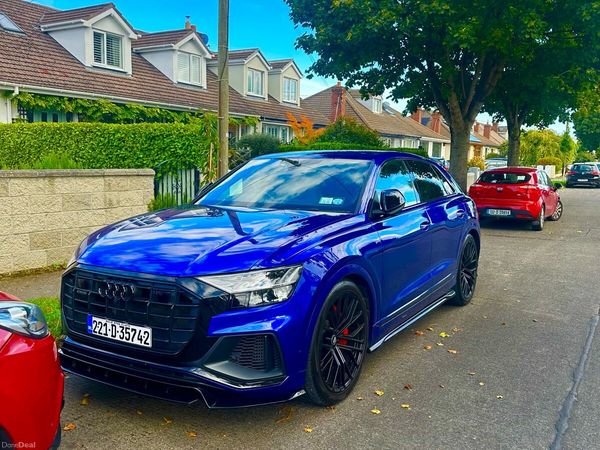 Audi Q8 Estate, Petrol Plug-in Hybrid, 2022, Blue