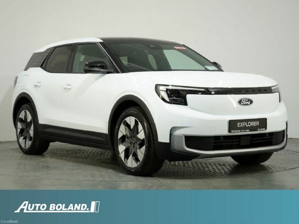 Ford Explorer SUV, Electric, 2026, White