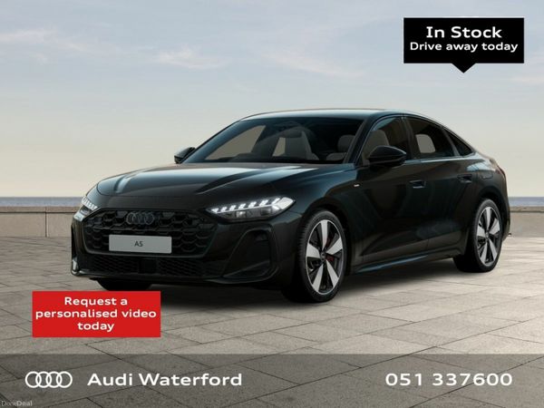 Audi A5 Saloon, Petrol Plug-in Hybrid, 2026, Black