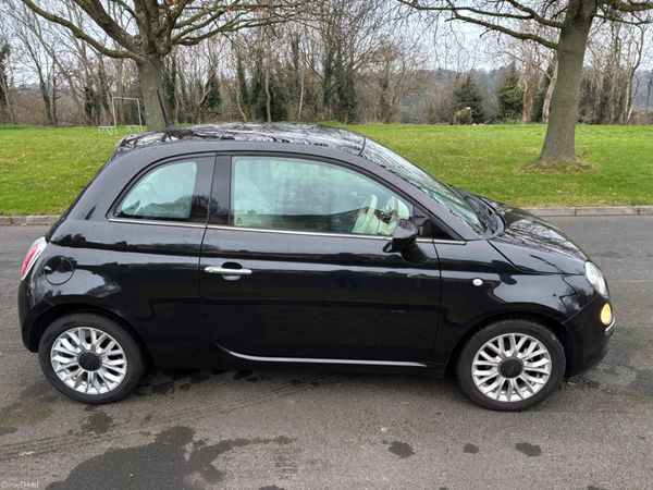 Fiat 500 Hatchback, Petrol, 2015, Black
