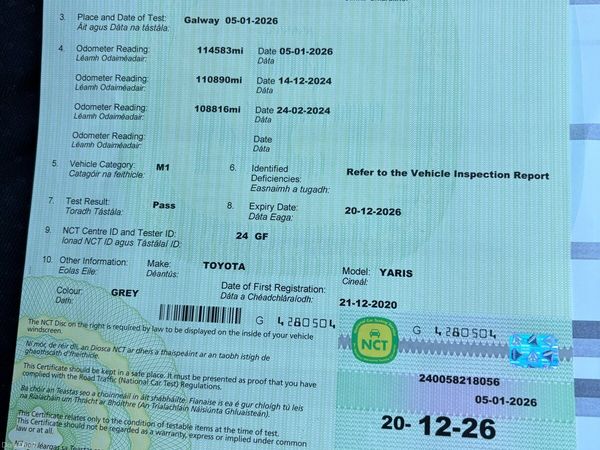 Toyota Yaris Hatchback, Petrol, 2010, Grey