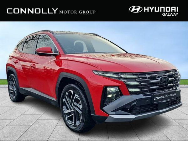 Hyundai Tucson SUV, Petrol Plug-in Hybrid, 2025, Red