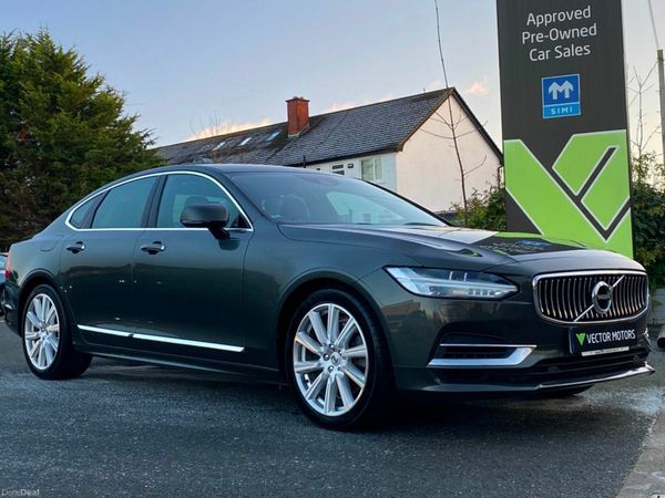 Volvo S90 Saloon, Petrol Plug-in Hybrid, 2020, Grey