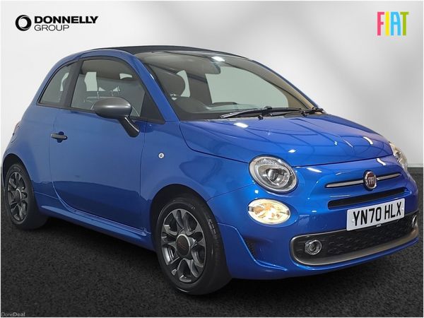 Fiat 500 Convertible, Petrol, 2020, Blue