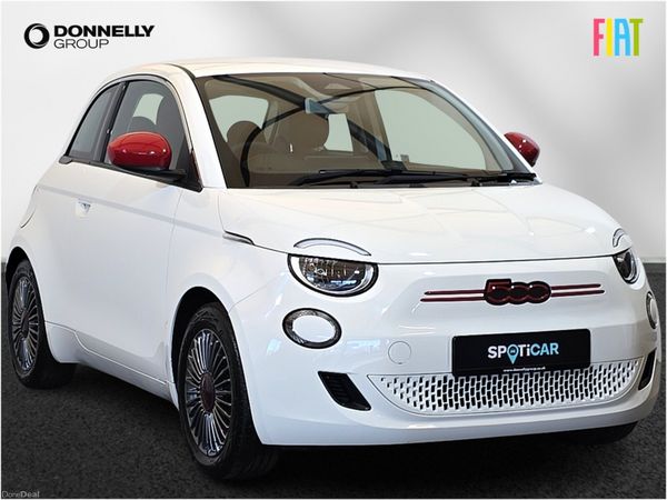 Fiat 500 Hatchback, Electric, 2021, White