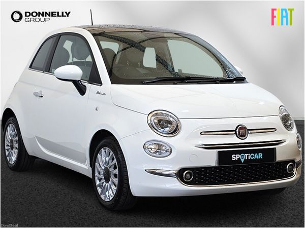 Fiat 500 Hatchback, Petrol, 2021, White
