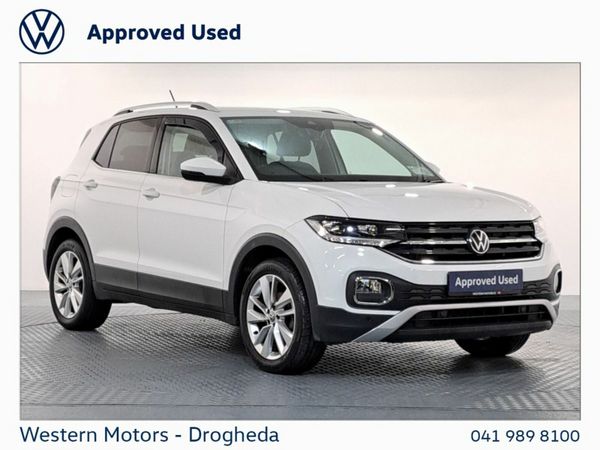 Volkswagen T-Cross SUV, Petrol, 2023, White