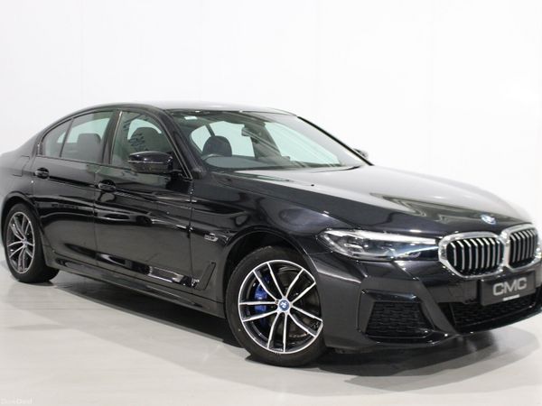 BMW 5-Series Saloon, Petrol Hybrid, 2022, Black