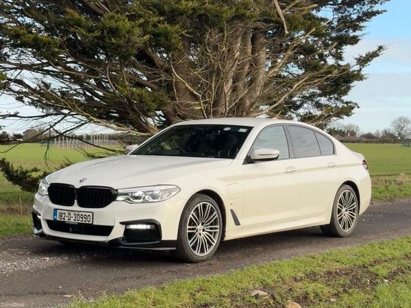 BMW 5-Series Saloon, Petrol Plug-in Hybrid, 2018, White