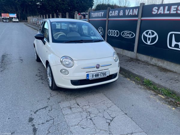 Fiat 500 Hatchback, Petrol, 2011, White