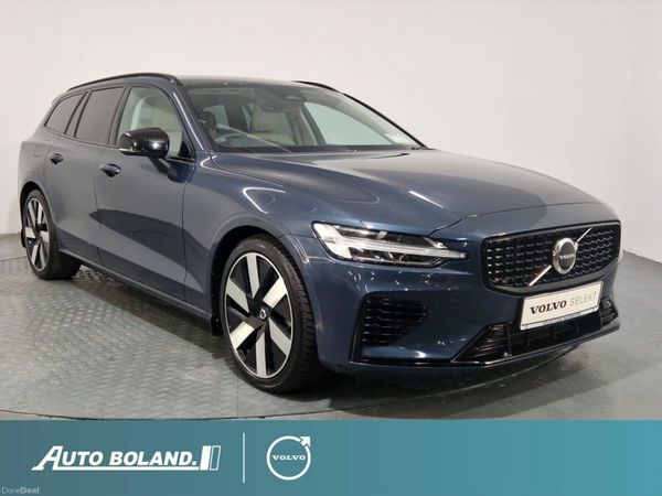 Volvo V60 Estate, Petrol Plug-in Hybrid, 2024, Blue