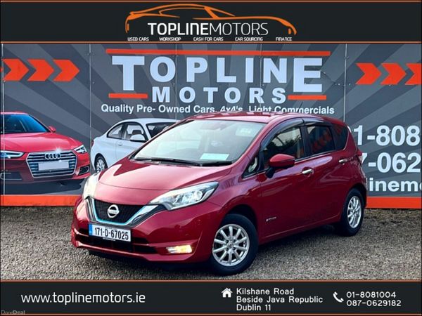 Nissan Note Hatchback, Petrol Hybrid, 2017, Red