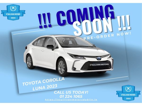 Toyota Corolla Saloon, Petrol Hybrid, 2023, White