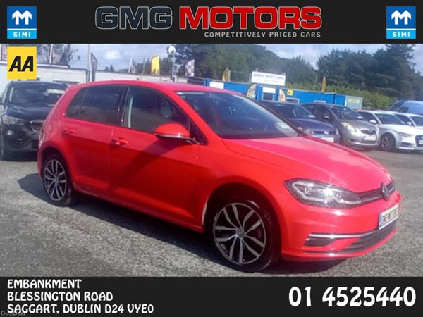 Volkswagen Golf Hatchback, Petrol, 2019, Red