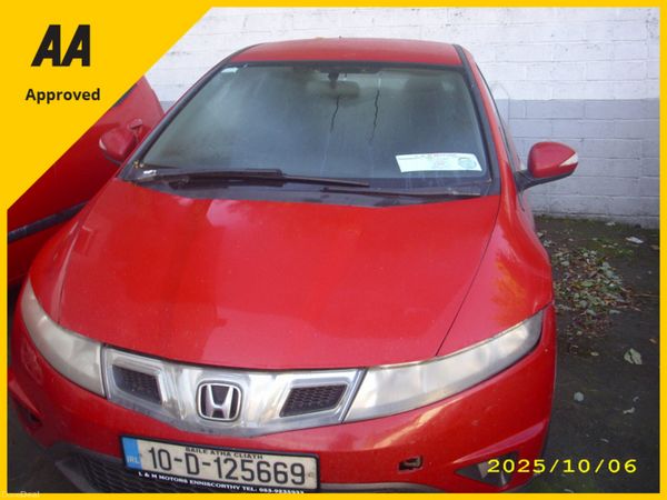 Honda Civic Hatchback, Diesel, 2010, Red