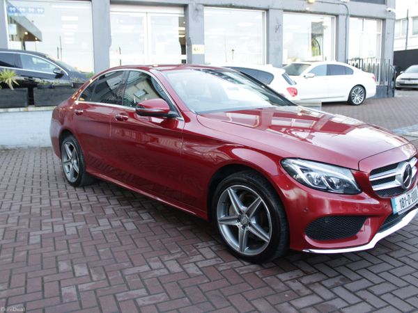 Mercedes-Benz C-Class Saloon, Petrol, 2018, Red