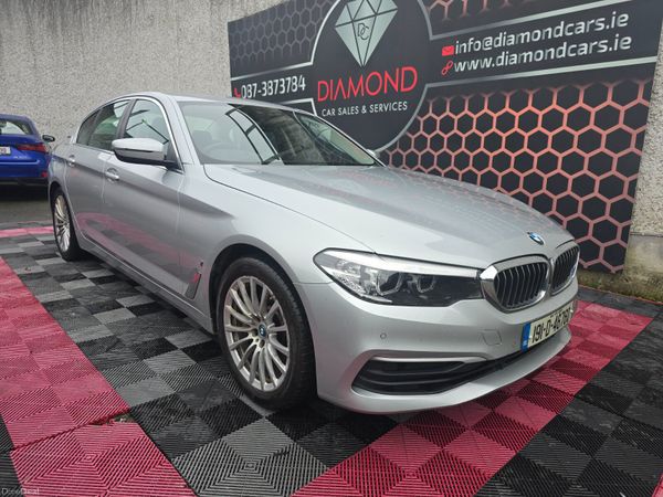 BMW 5-Series Saloon, Petrol Plug-in Hybrid, 2019, Silver