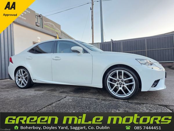 Lexus IS Saloon, Petrol Hybrid, 2014, White
