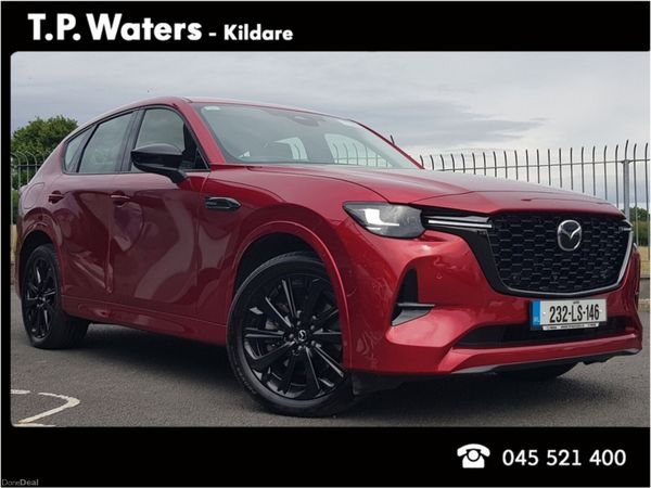 Mazda CX-60 SUV, Petrol Plug-in Hybrid, 2023, Red