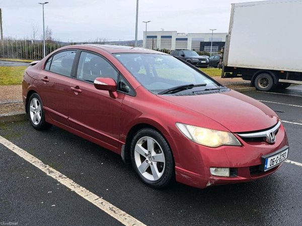 Honda Civic Saloon, Petrol, 2006, Red