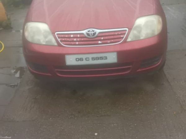 Toyota Corolla Saloon, Petrol, 2006, Red