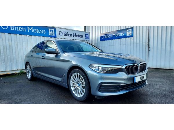 BMW 5-Series Saloon, Petrol Plug-in Hybrid, 2018, Blue