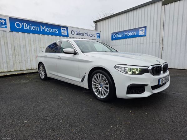 BMW 5-Series Saloon, Petrol Plug-in Hybrid, 2019, White