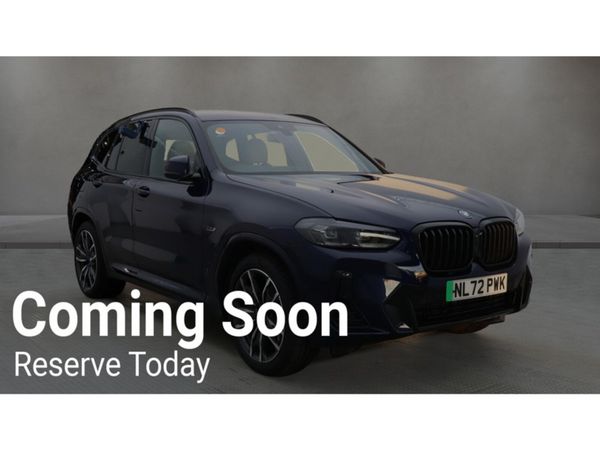 BMW X3 SUV, Petrol Plug-in Hybrid, 2022, Blue
