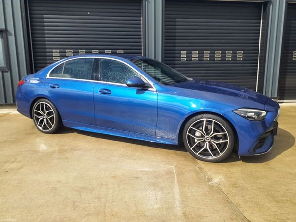 Mercedes-Benz C-Class Saloon, Diesel Hybrid, 2023, Blue