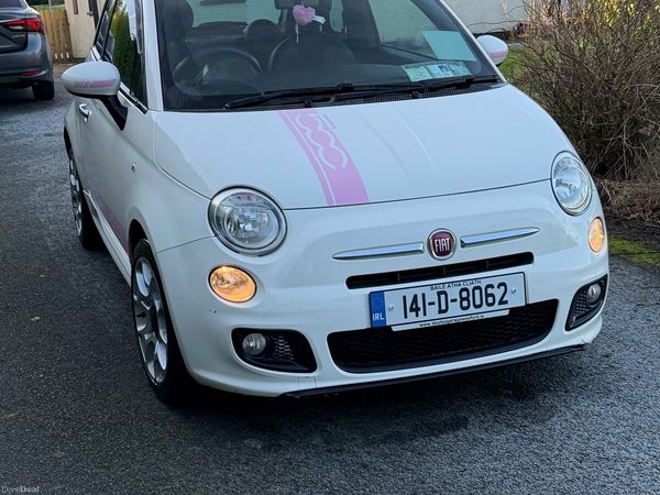Fiat 500 Hatchback, Petrol, 2014, White