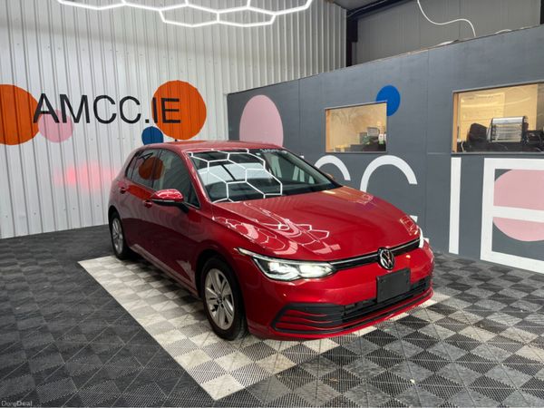 Volkswagen Golf Hatchback, Petrol Hybrid, 2021, Red