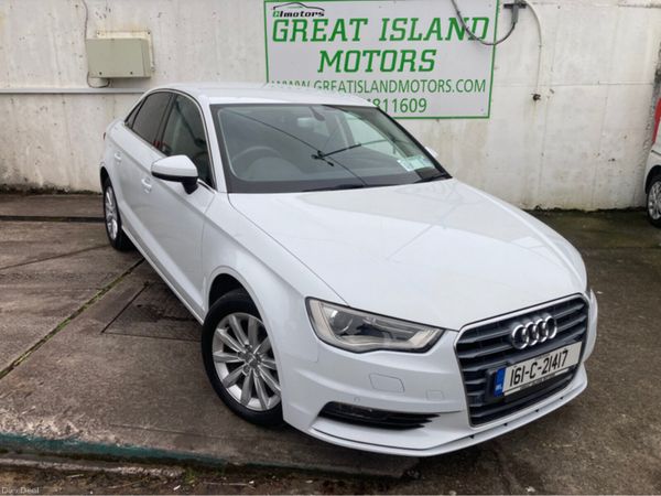 Audi A3 Saloon, Petrol, 2016, White