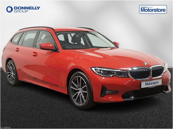 BMW 3-Series Estate, Diesel, 2020, Red
