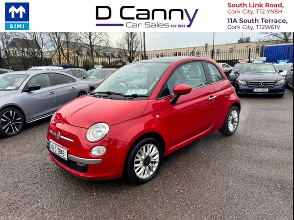 Fiat 500 Hatchback, Petrol, 2014, Red