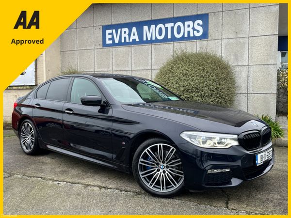 BMW 5-Series Saloon, Petrol Plug-in Hybrid, 2018, Black