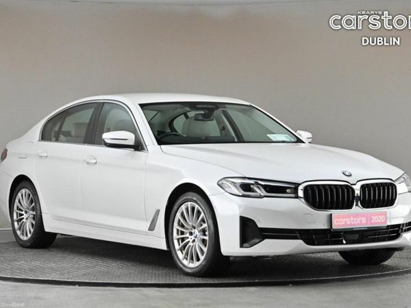BMW 5-Series Saloon, Petrol Plug-in Hybrid, 2020, White