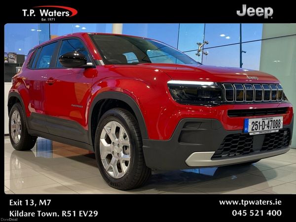 Jeep Avenger SUV, Electric, 2025, Red
