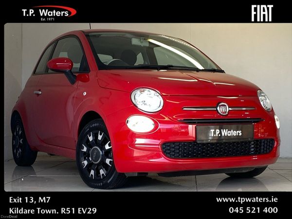 Fiat 500 Hatchback, Petrol, 2022, Red