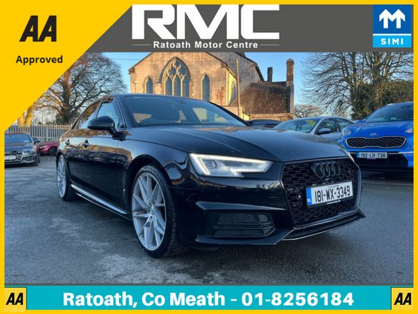 Audi A4 Saloon, Petrol, 2018, Black