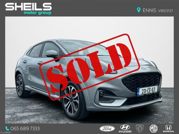 Ford Puma SUV, Petrol Hybrid, 2023, Grey